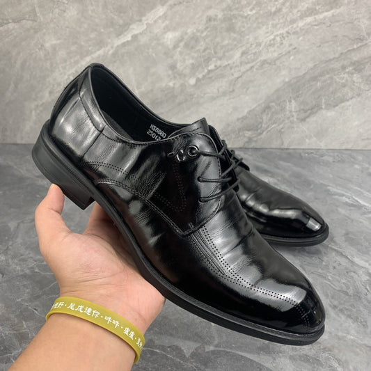 Men's First Layer Cowhide Formal Business Pumps Men's Casual Leather Shoes