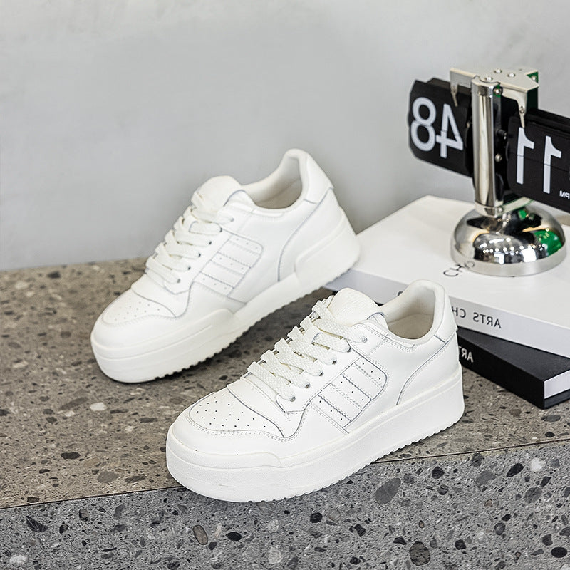Women's Platform White Spring Height Increasing For Women's Casual Shoes