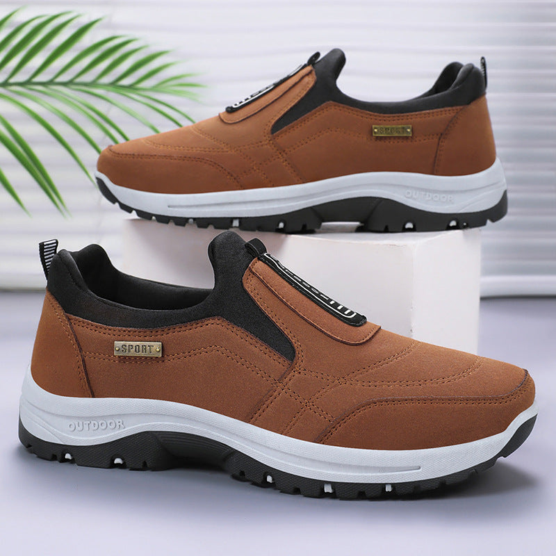 Men's Plus Size Autumn Breathable Feet Slip-on Casual Shoes