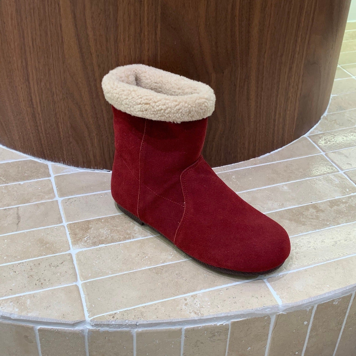 Women's Vintage Martin Korean Matte Big Toe Sleeve Women's Leather Boots