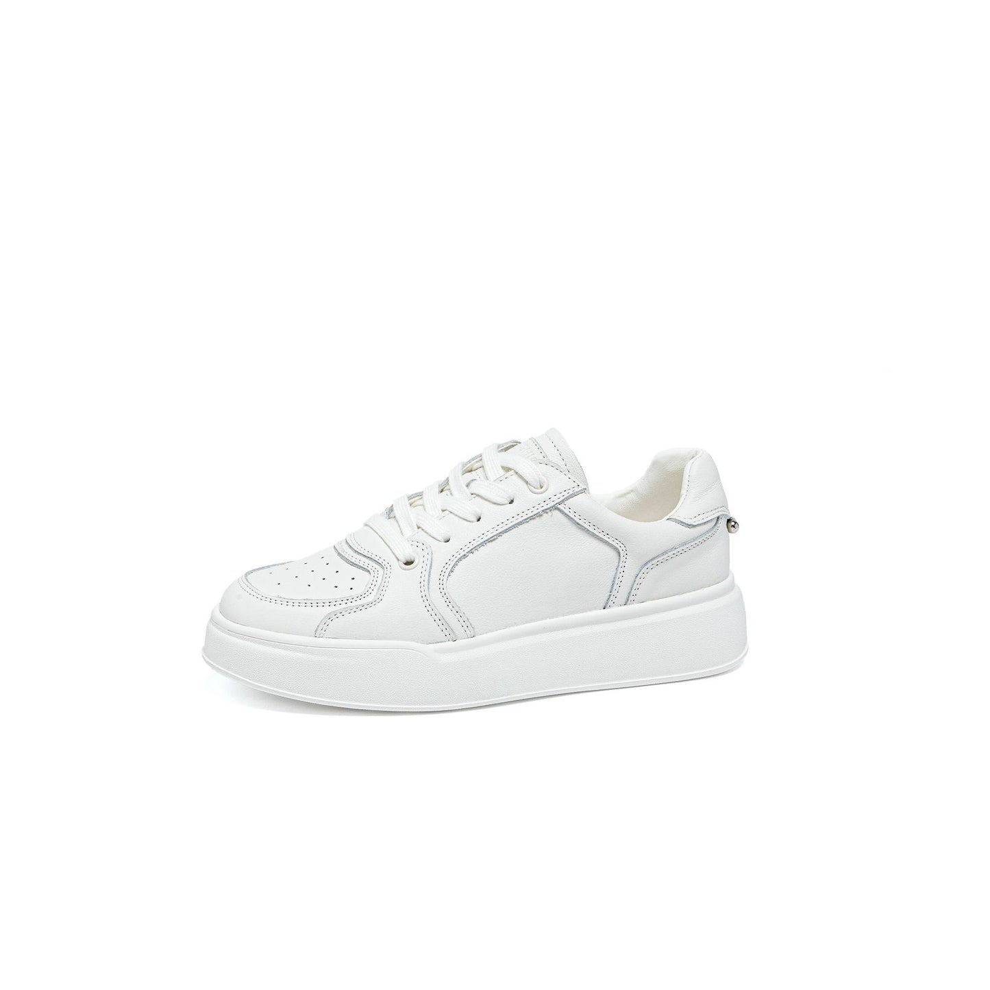 Top Layer Cowhide Easy Wear Plus Size Board Flat Women's Casual Shoes