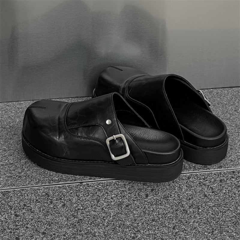 Outdoor Couple Thick-soled Big Toe Closed Sandals