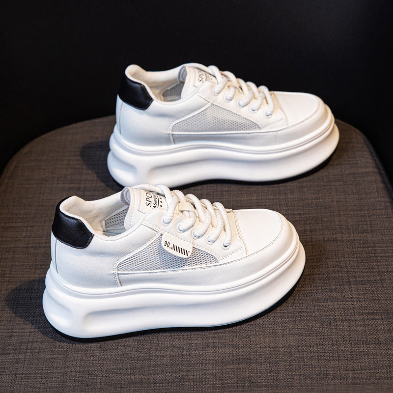 Women's Summer Height Increasing Insole Mesh Breathable Platform Casual Shoes