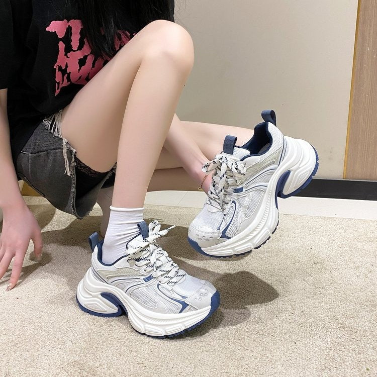 Women's Fashion Clunky Springtide Thick Bottom Heightened Sneakers