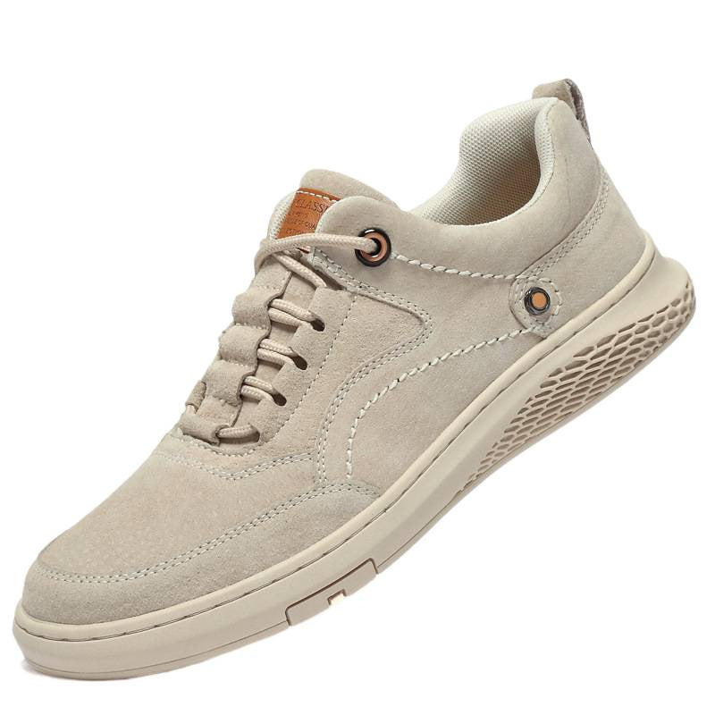 Men's Clearance Broken Size Spring Genuine Soft Bottom Waterproof Suede Breathable Men's Casual Shoes