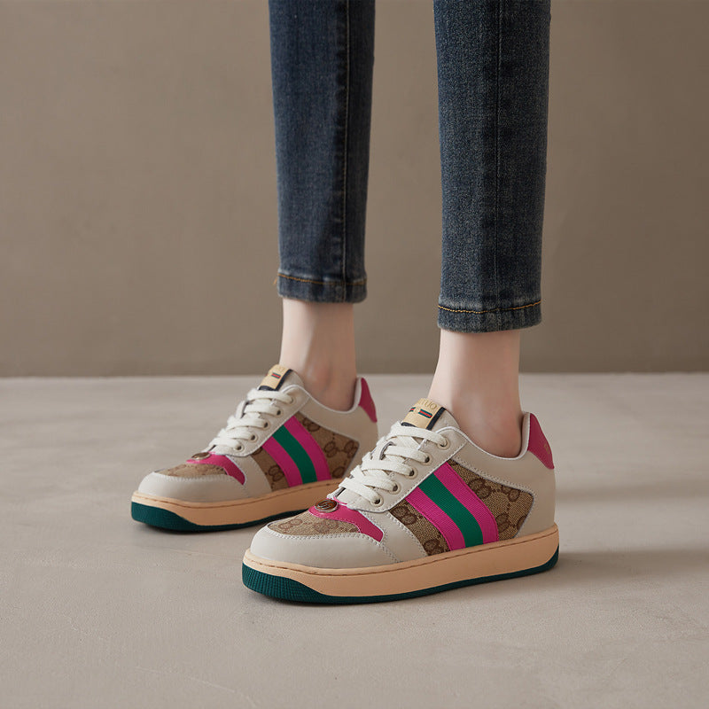 Women's Genuine Elevator Fashion Retro Autumn Korean Sneakers