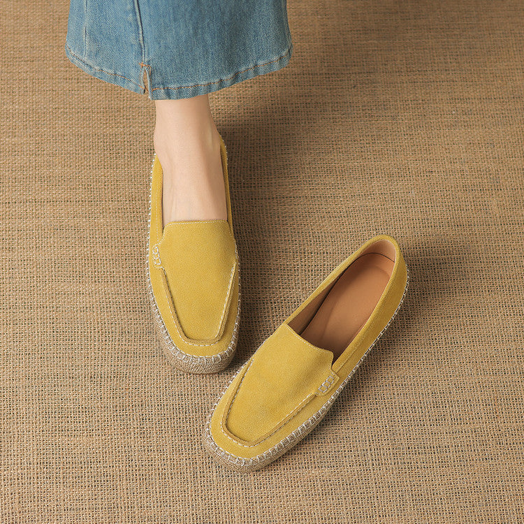 Retro Flat Bottom Fisherman Height Increasing Insole Women's Fashion Shoes