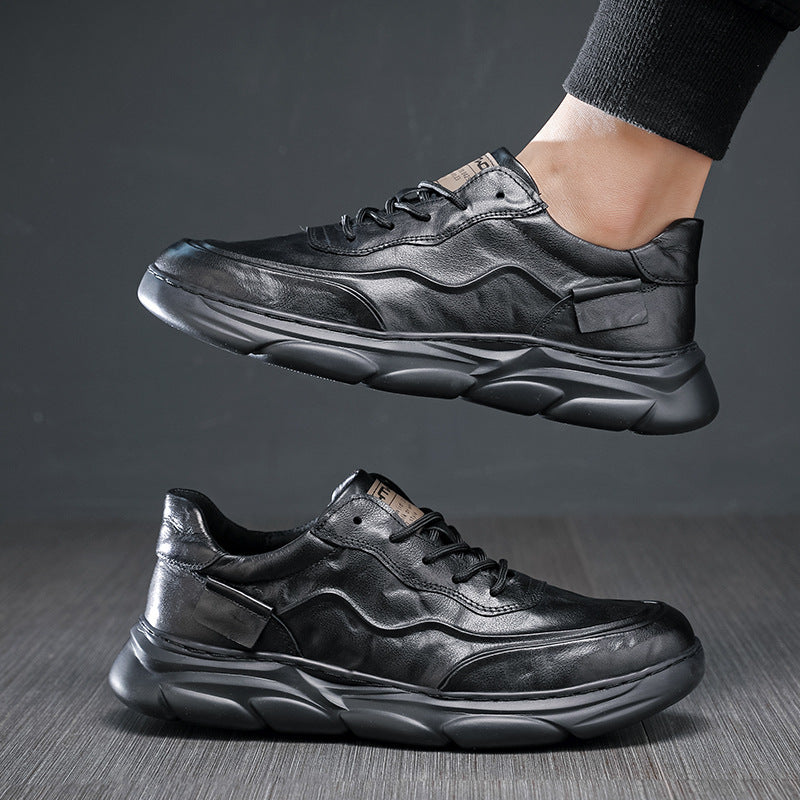 Men's Light Bottom Online Genuine Hand Grip Pattern Comfortable Men's Casual Shoes