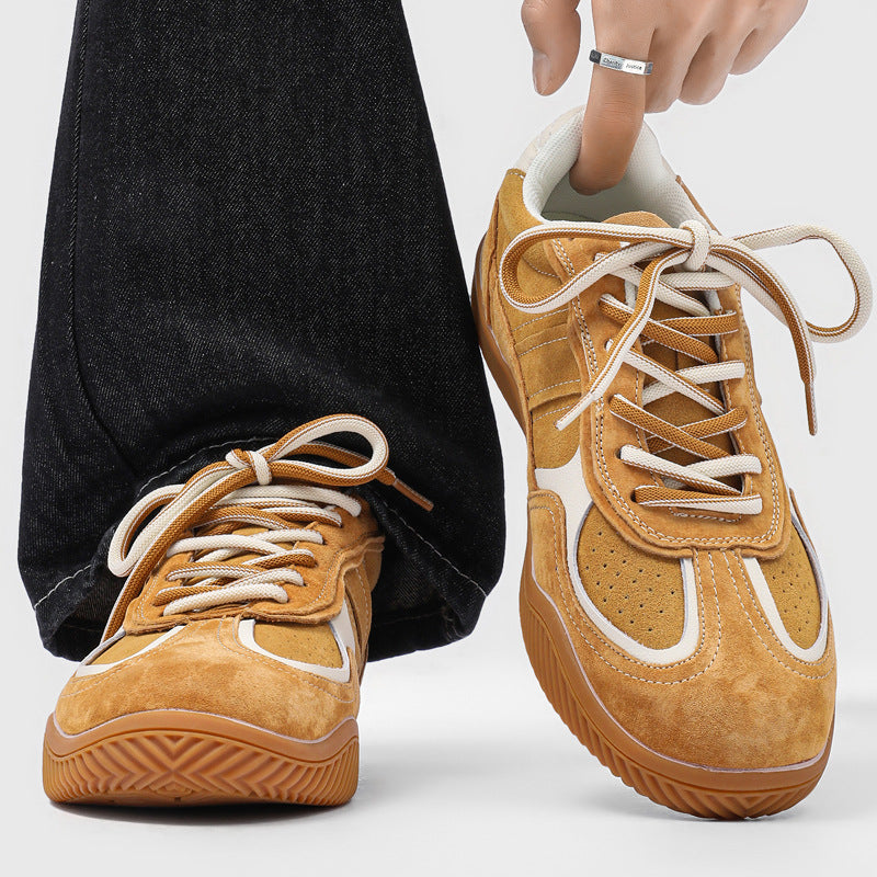 Men's Flat Suede British Style German Training Men's Board Shoes