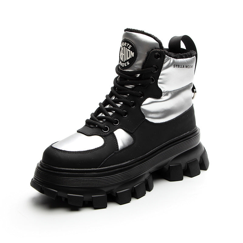 Women's Winter Round Toe Martin Thick Bottom Snow Boots