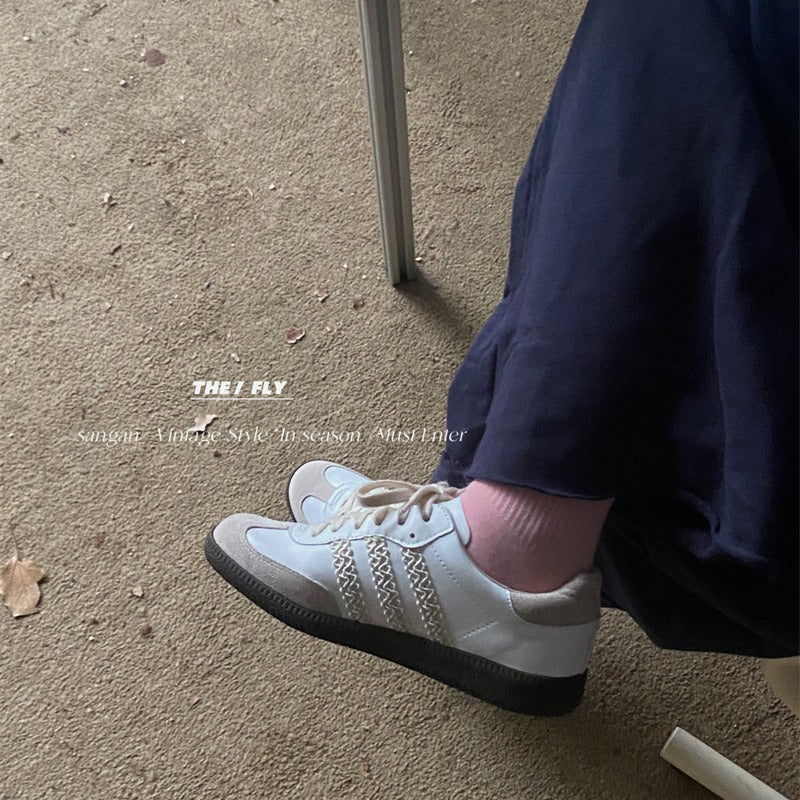 Women's Classy Training White Flat Sports Casual Shoes