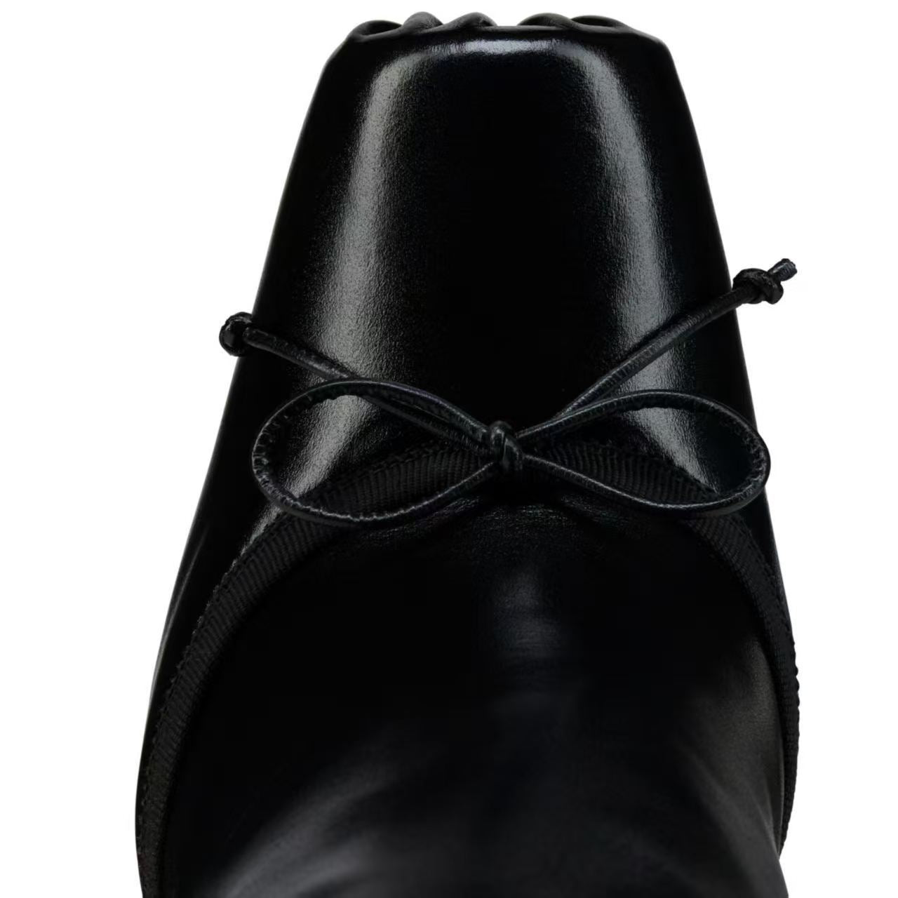 Women's Bow Stiletto High Leg Sexy Fashion Women's Leather Boots
