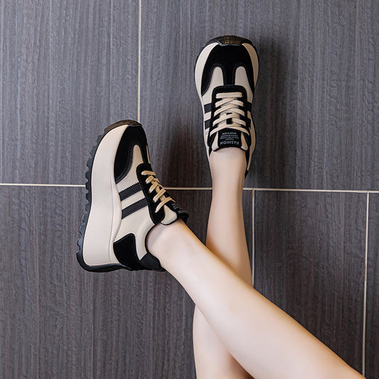 Women's Fashionable Thick Bottom Increased Fashion Letters Casual Shoes