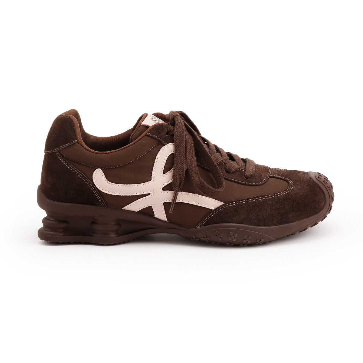 Women's Insole Fashionable Stitching Tied Retro Head Tilt German Training Platform Women's Board Shoes