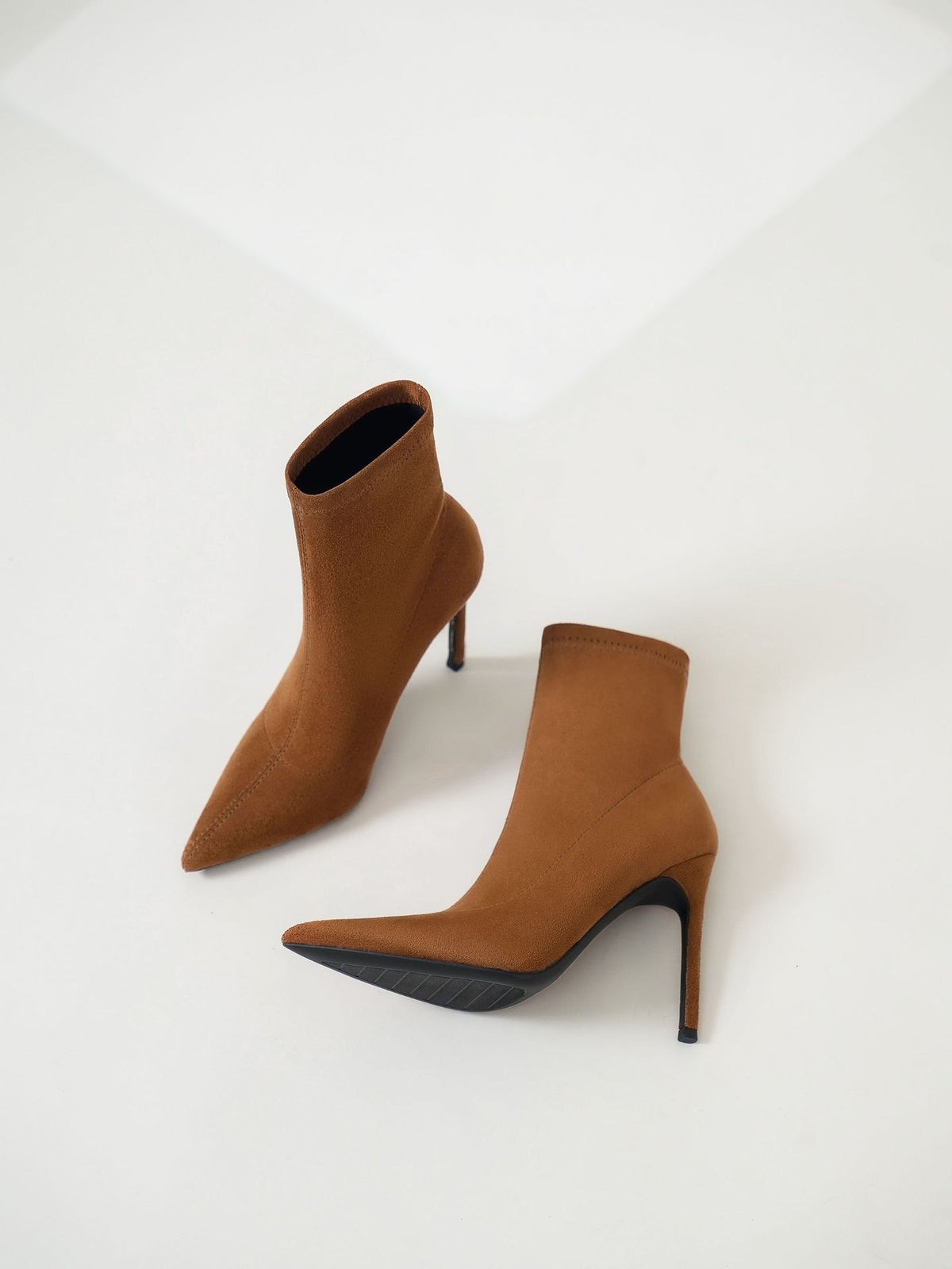 Women's Colors Pointed Stiletto High Short Single Lining Heels