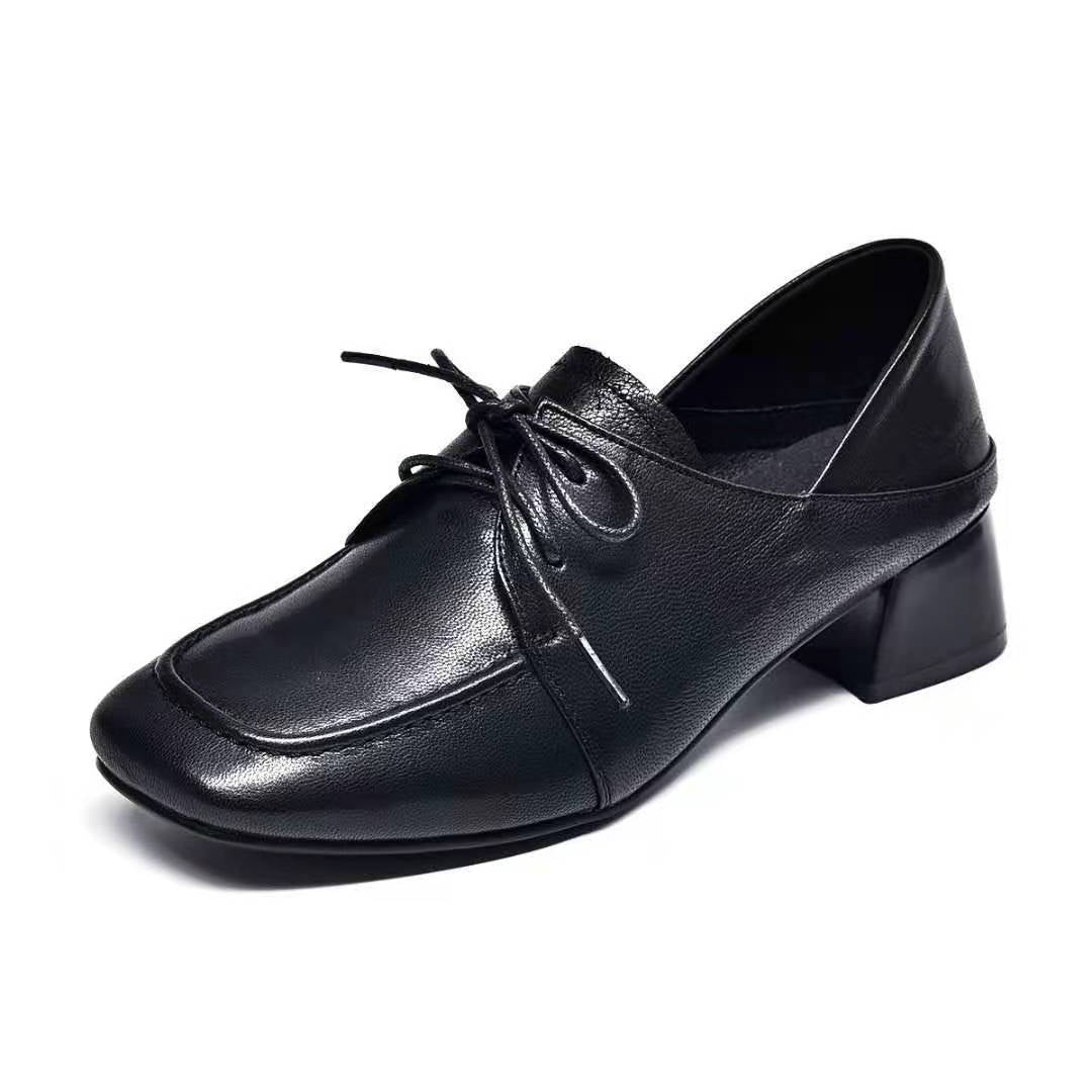 Women's Square Toe Pumps Mid Spring Soft Women's Shoes