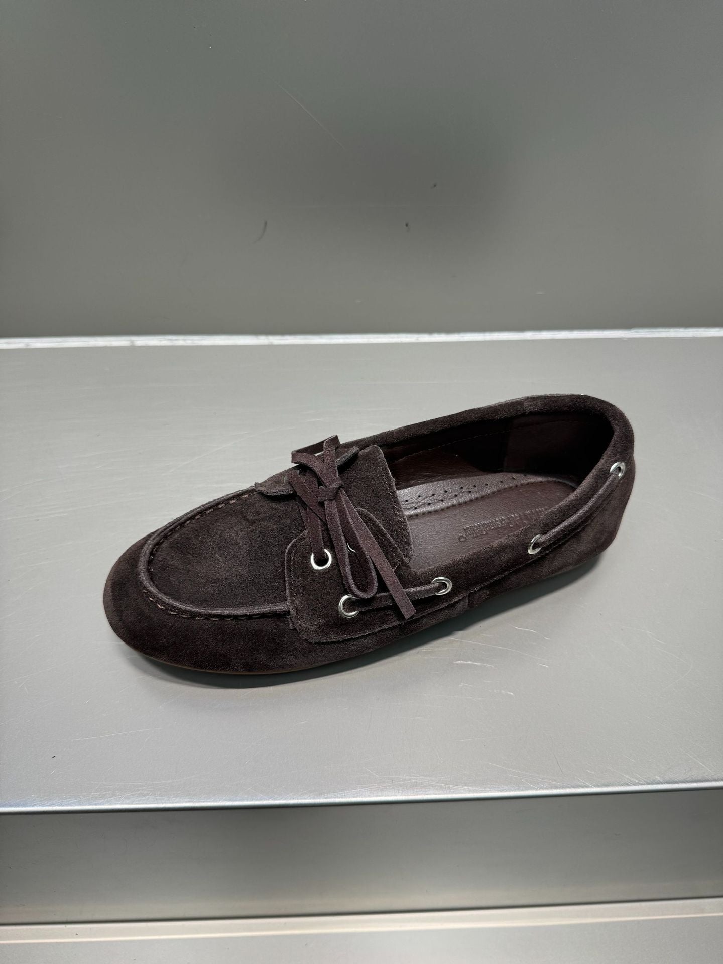 Women's Style Lace Up Round Toe Flat Slip-on Loafers