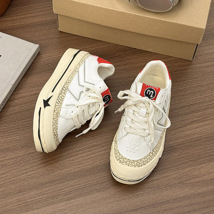 Pretty Versatile Women's White Spring Korean Sneakers