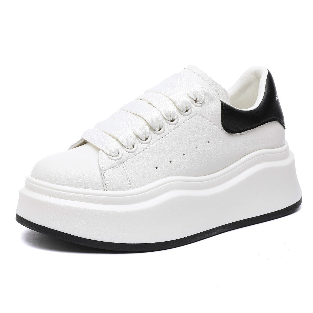 Spring Thick Bottom White Female Small Height Increasing Women's Casual Shoes
