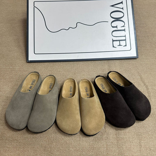 Closed Toe One Pedal Half Lazy Slippers