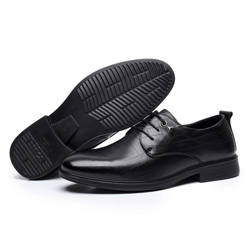 Men's Autumn Business First Layer Cowhide Formal Leather Shoes