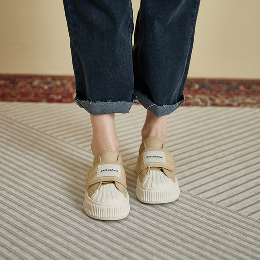 Women's Velcro Bread Thick Bottom Heightened Easy Wear Casual Shoes