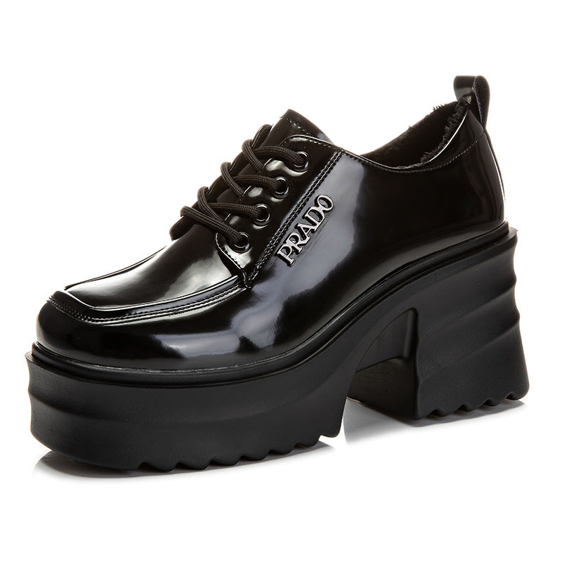 Women's British Style Thick Bottom Platform Fashion Women's Shoes
