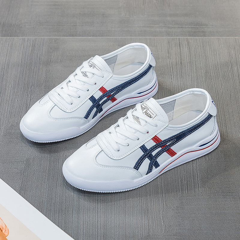Women's Plus Size Genuine Flat White Autumn Women's Casual Shoes