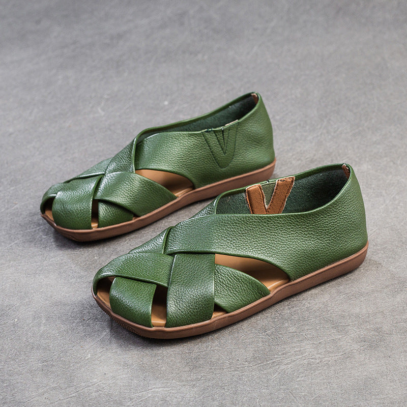 Women's Shu Slip-on Lightweight Weaving Hollow Breathable Sandals