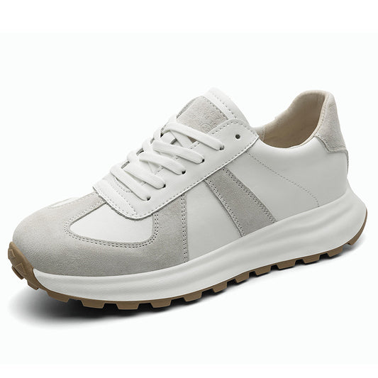 Men's Increasing Insole Breathable White Sports Leisure Men's Board Shoes