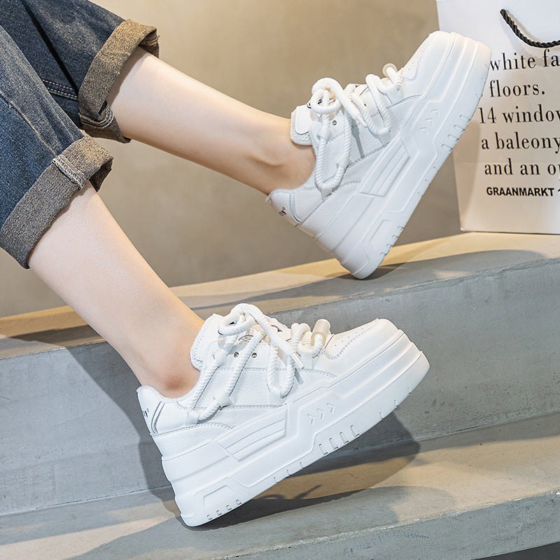 Women's Hight Increasing Board Winter Veet Warm Sneakers