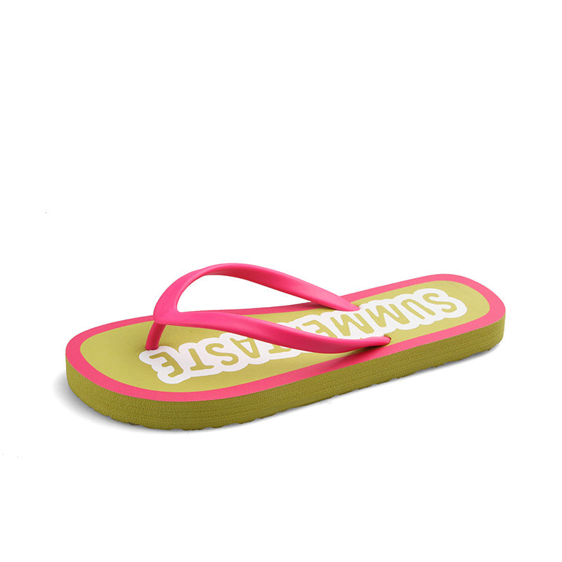 Women's Fashionable Korean Style Outdoor Gradient Flat Sandals