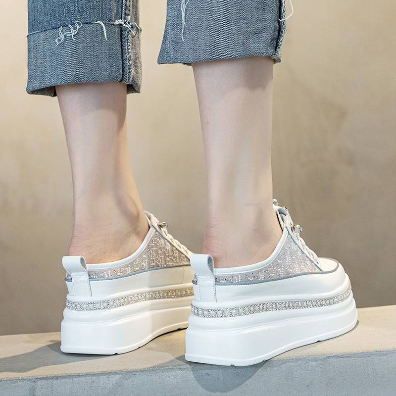 Women's Thick-soled Height Increasing Insole Summer Lazy Slippers