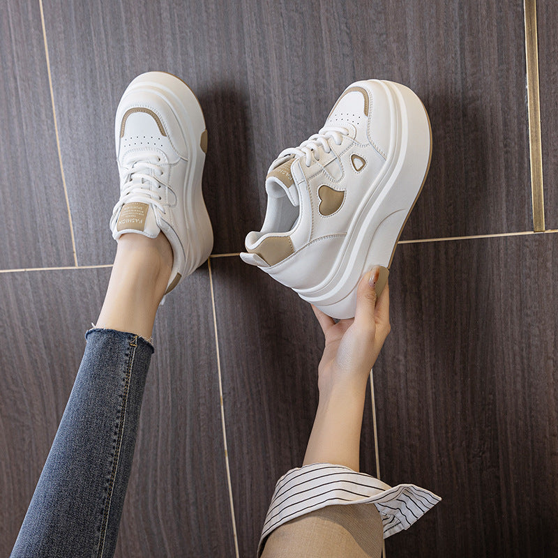 Women's & Men's Spring Platform Height Increasing Insole Korean Style Casual Shoes