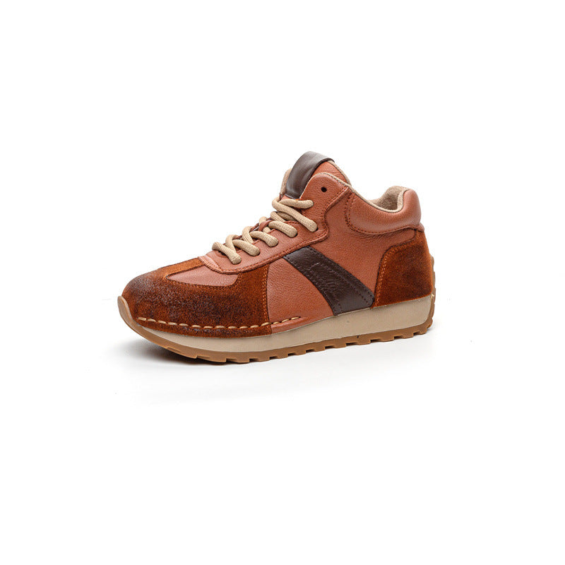 Women's Handmade Genuine Sports Autumn Cowhide German Sneakers