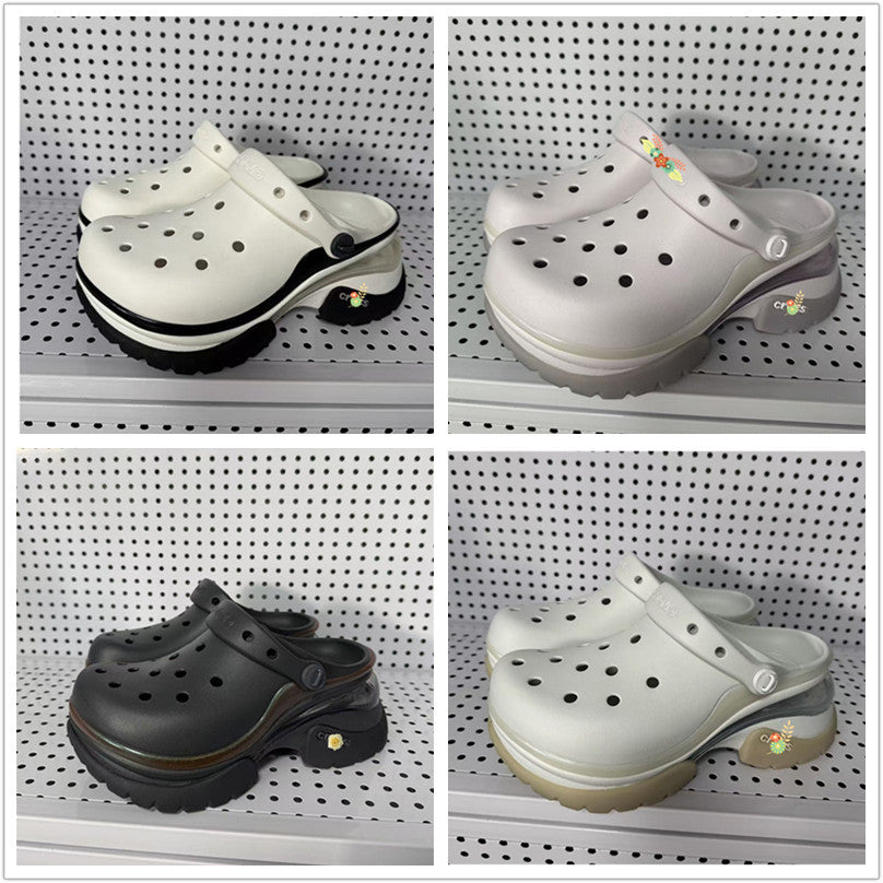 Women's Little Dolphin Hole Fashion Air Cushion Comfortable Platform Sandals
