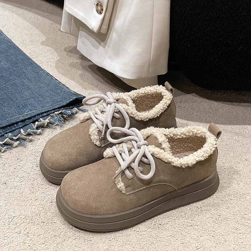 Women's Genuine Plus Veet Fluffy Vintage Cotton Boots