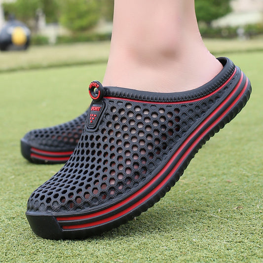 Women's & Men's Couple Hole Outdoor Leisure Slip On Sandals