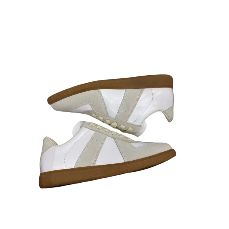 Women's & Men's Couple Fashion Retro White Genuine German Men's Sports Shoes
