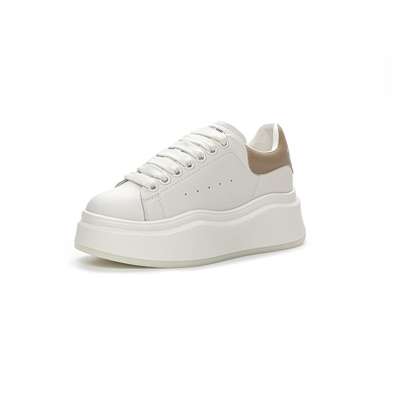 Women's Wave Bottom White Autumn Thick Simple Women's Casual Shoes