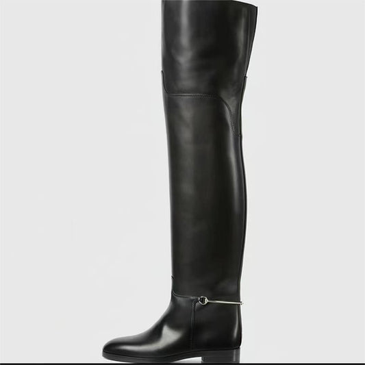 Elegant Comfortable Big Tube Circumference Yards Boots