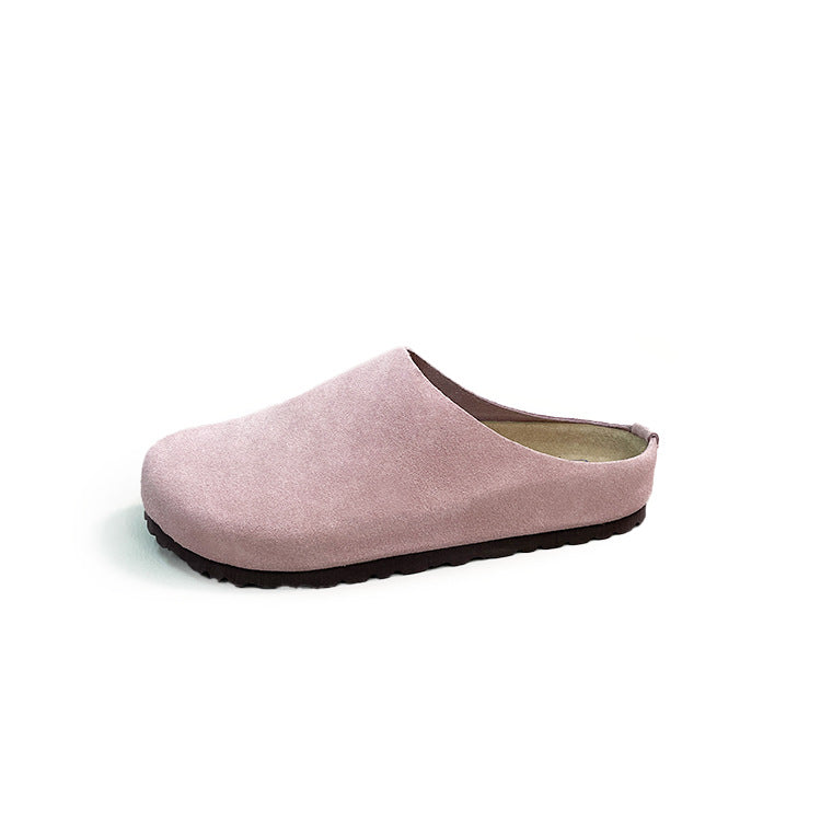 Women's Outer Wear Genuine Cork Arch Support Thick-soles Slippers