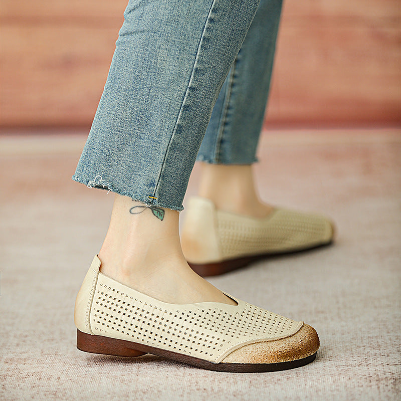 Women's Hollow Out Flat Hole Soft Bottom Sandals