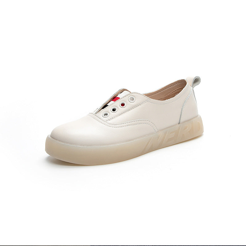 Women's Genuine Soft Bottom Nurse Spring Flat Casual Shoes