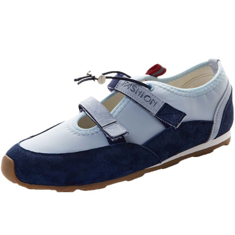 Women's Velcro Mary Jane Hollow Out German Training Shallow Mouth Not Women's Sports Shoes