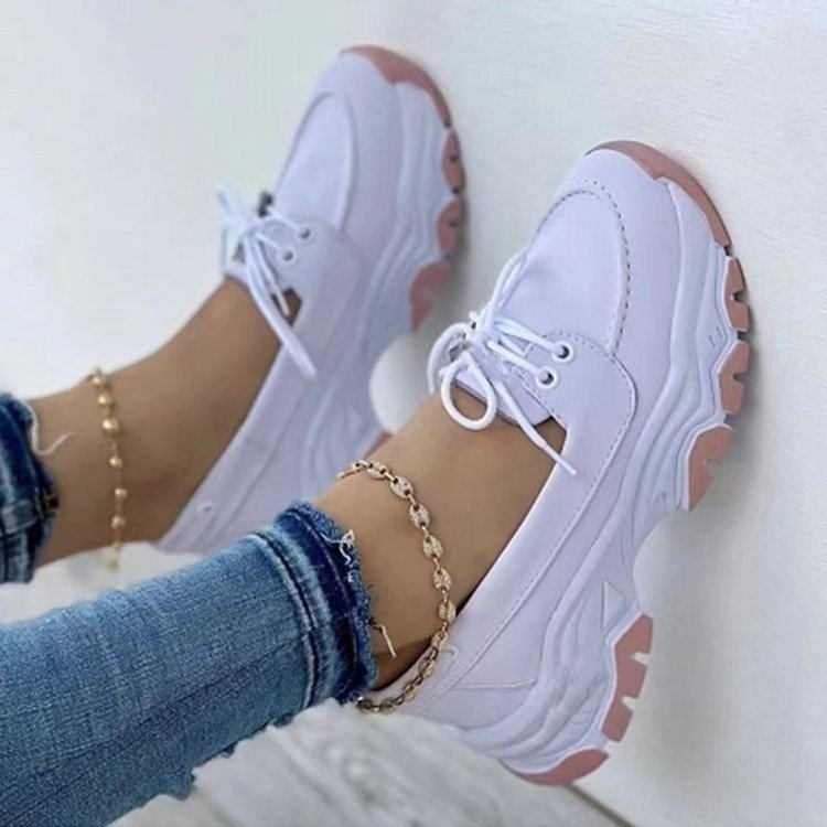 Women's Slouchy Oversized Spring Single-layer Thick-soled Casual Shoes