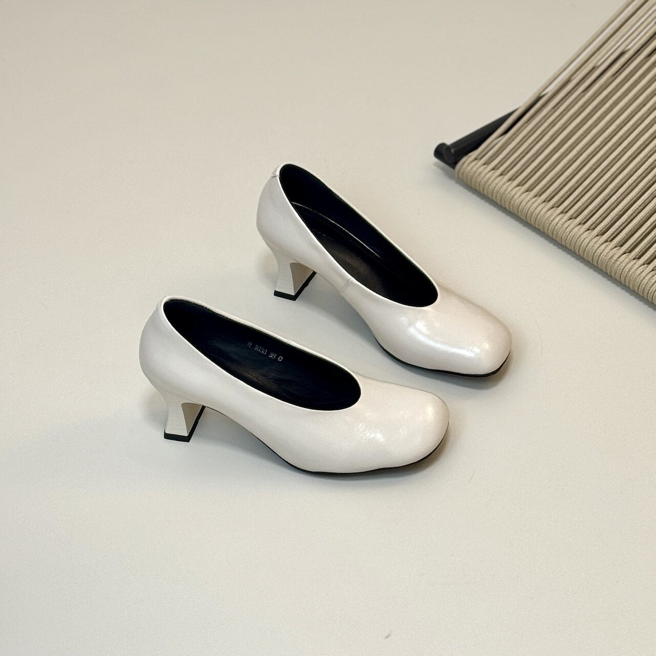 Style Red Korean Elegant Simple Round Head Temperament Low-cut Women's Fashion Shoes
