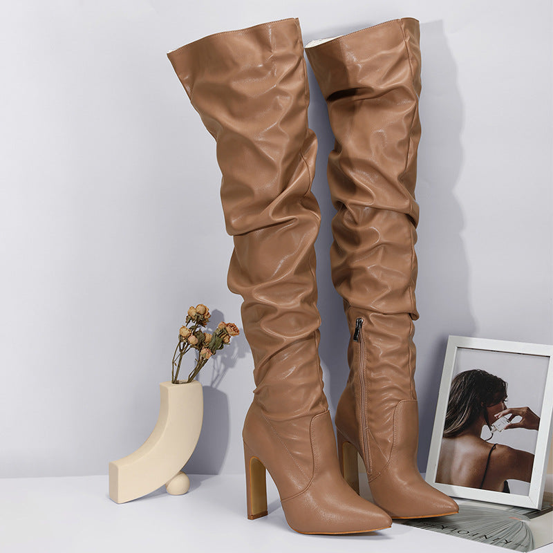 Women's Fashion Outdoor Chunky Flat High Heels