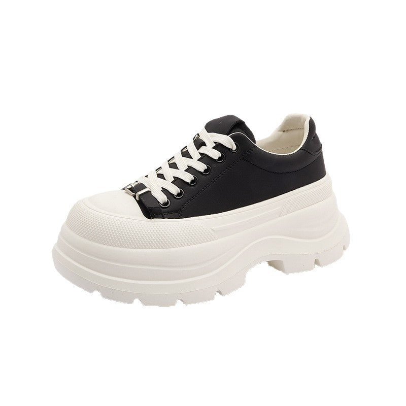 Women's Thick-soled White Spring Lightweight Soft Sole Not Tired Sneakers