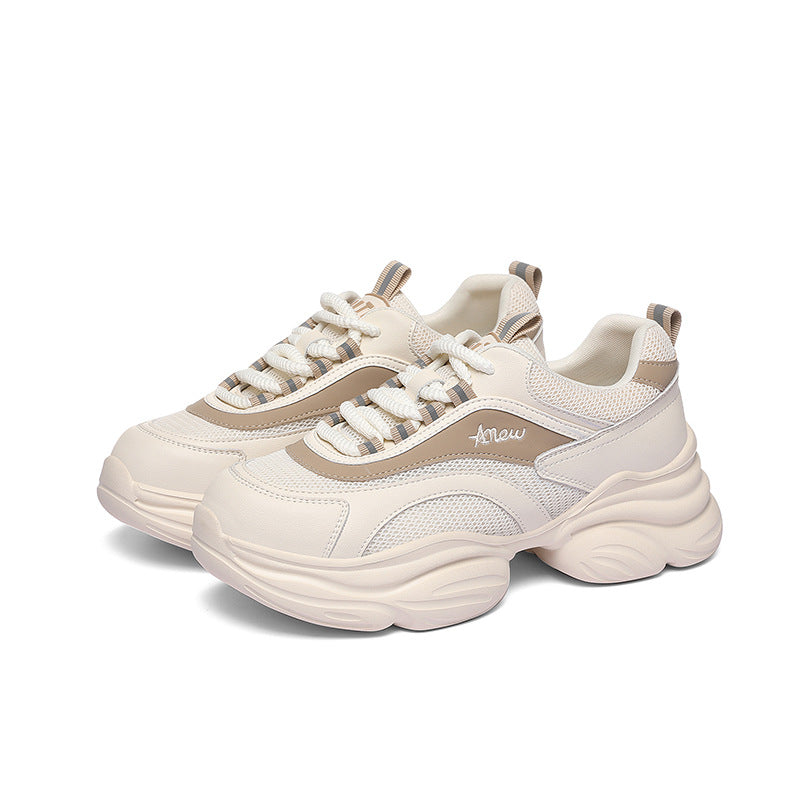 Women's Sports Platform Dad Black For Soft Sneakers